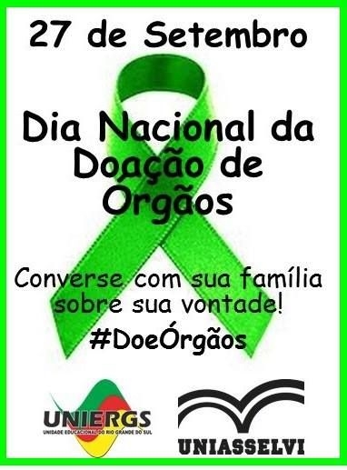 Dia nacional da Doação de Órgãos